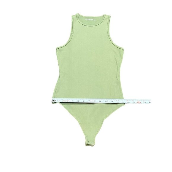 Abercrombie & Fitch Soft AF Collection Size Womens Medium Green Ribbed Tank - Picture 5 of 8